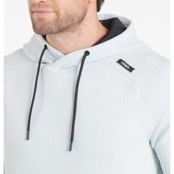 UNRL Elevation Hoodie Size XL Textured Pullover Active Athleisure Training Blue - Picture 13 of 16